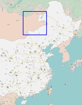 mapa de Republica Popular da China em chines