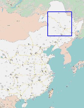 carte de Republique populaire de Chine en langue chinoise