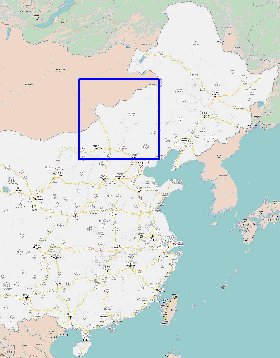 mapa de Republica Popular da China em chines