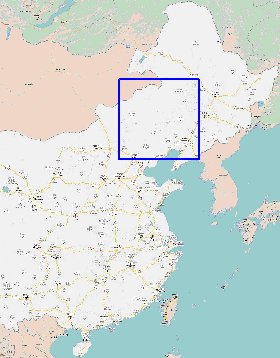 mapa de Republica Popular da China em chines