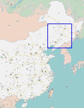 mapa de Republica Popular da China em chines