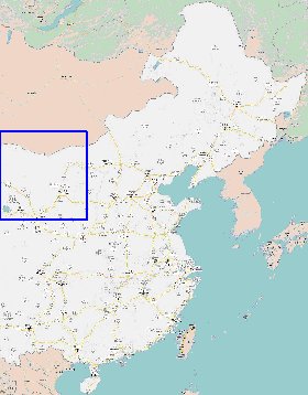 carte de Republique populaire de Chine en langue chinoise