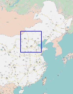 carte de Republique populaire de Chine en langue chinoise