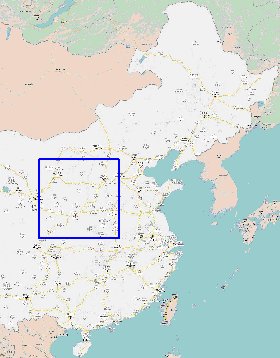 carte de Republique populaire de Chine en langue chinoise