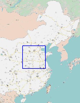 carte de Republique populaire de Chine en langue chinoise