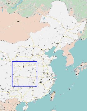 carte de Republique populaire de Chine en langue chinoise