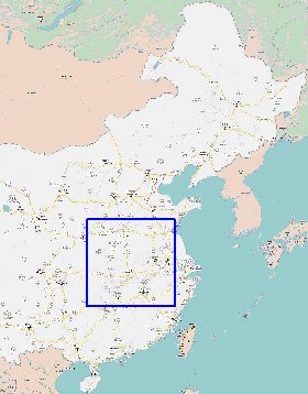 carte de Republique populaire de Chine en langue chinoise