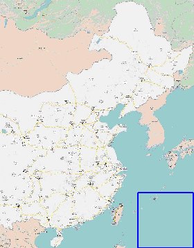 mapa de Republica Popular da China em chines