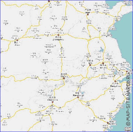 mapa de Republica Popular da China em chines