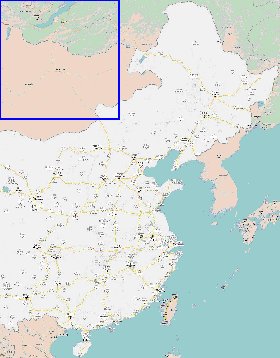 mapa de Republica Popular da China em chines