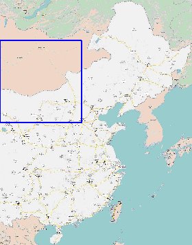 mapa de Republica Popular da China em chines