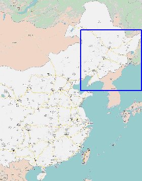 mapa de Republica Popular da China em chines