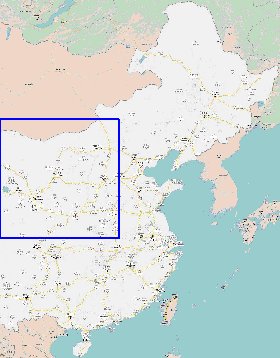 mapa de Republica Popular da China em chines