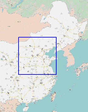 mapa de Republica Popular da China em chines