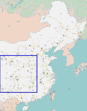 mapa de Republica Popular da China em chines