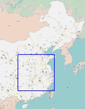 mapa de Republica Popular da China em chines