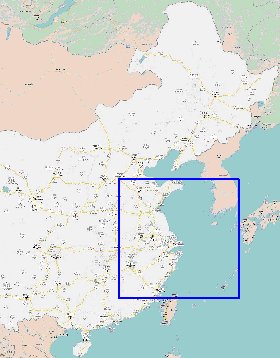 mapa de Republica Popular da China em chines