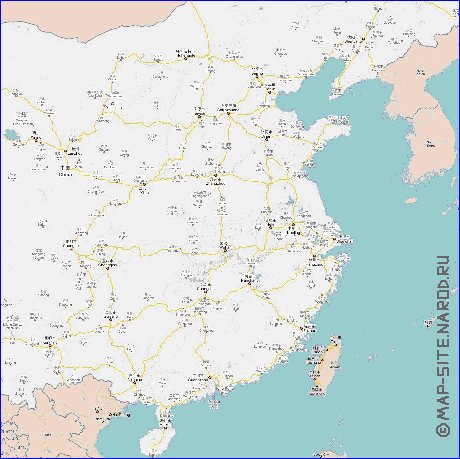 mapa de Republica Popular da China em chines