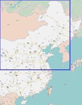 mapa de Republica Popular da China em chines