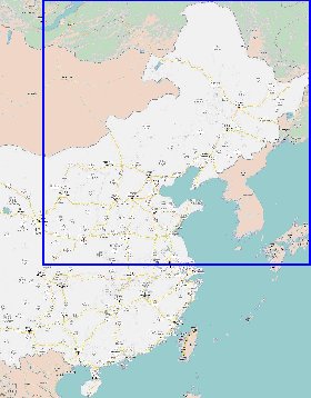 carte de Republique populaire de Chine en langue chinoise