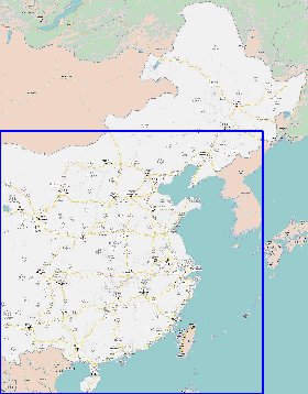 mapa de Republica Popular da China em chines