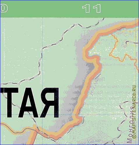 Touristique carte de Republique populaire de Chine