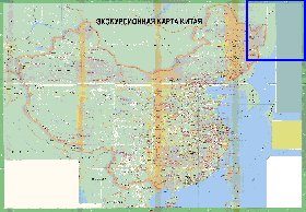 Turismo mapa de Republica Popular da China