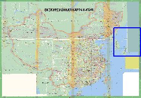 Turismo mapa de Republica Popular da China