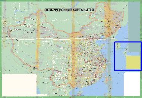 Turismo mapa de Republica Popular da China