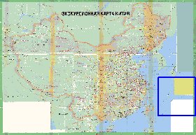 Turismo mapa de Republica Popular da China