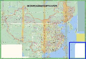 Turismo mapa de Republica Popular da China