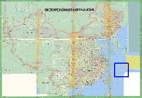 Turismo mapa de Republica Popular da China