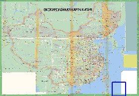 Turismo mapa de Republica Popular da China