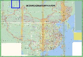 Turismo mapa de Republica Popular da China