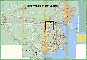 Turismo mapa de Republica Popular da China