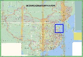 Turismo mapa de Republica Popular da China
