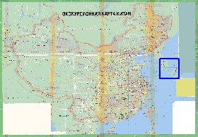 Turismo mapa de Republica Popular da China