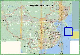 Turismo mapa de Republica Popular da China