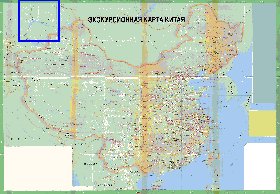 Turismo mapa de Republica Popular da China