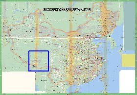 Turismo mapa de Republica Popular da China