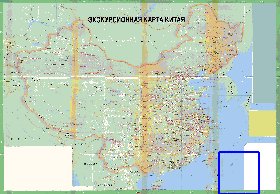 Turismo mapa de Republica Popular da China