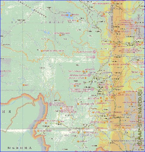 Touristique carte de Republique populaire de Chine