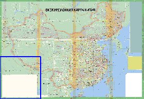 Turismo mapa de Republica Popular da China