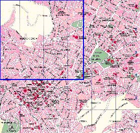 carte de San Francisco de Quito en espagnol