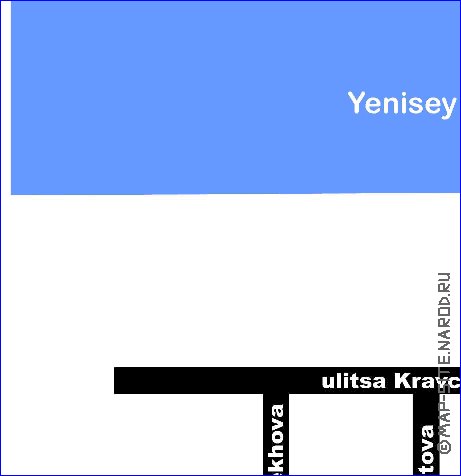 carte de Kyzyl en anglais