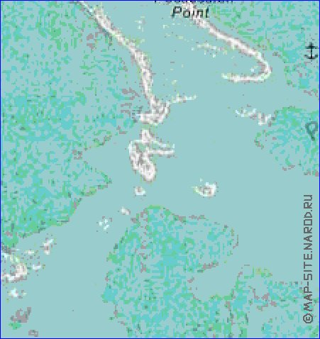 mapa de Ilhas Cocos