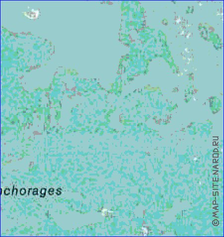 mapa de Ilhas Cocos