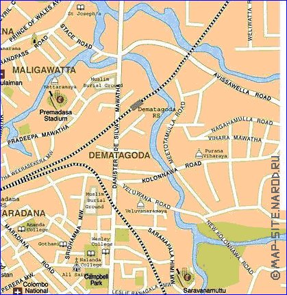 mapa de Colombo