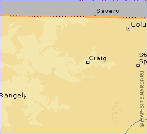 carte de Colorado en anglais