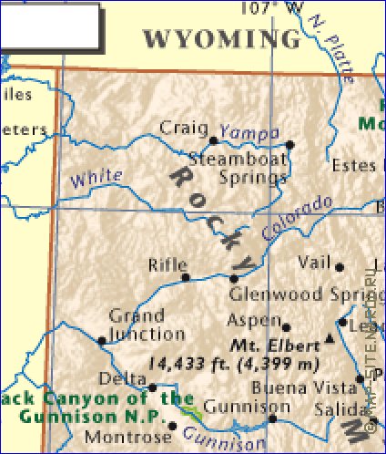 carte de Colorado